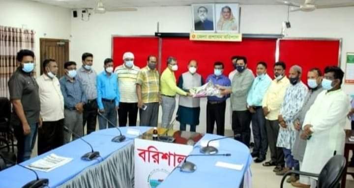 বরিশাল জেলা প্রশাসকের সাথে  সৌজন্য সাক্ষাত করেন বরিশালের  সম্পাদক পরিষদ