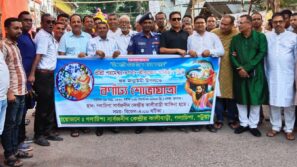 গলাচিপায় শুভ জন্মাষ্টমীতে বর্ণাঢ্য শোভাযাত্রা ও প্রসাদ বিতরণ।