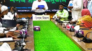 মেয়র হিসেবে টানা ২য় বারের মত শপথগ্রহন করলেন মহিউদ্দিন আহমেদ
