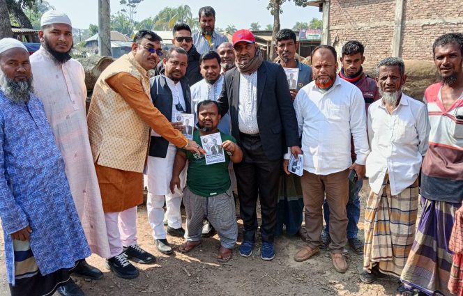 লালমোহনে ধানের শীষের পক্ষে প্রচারণা জাতীয় পার্টি বিজেপি