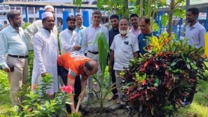 বরিশাল নদী বন্দর নিয়ন্ত্রণ কর্মকর্তাদের উদ্যোগে বৃক্ষরোপণ কর্মসূচি পালন